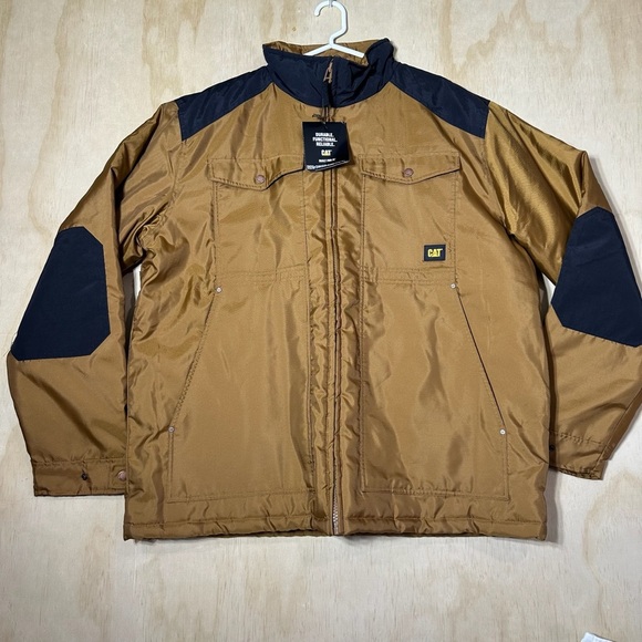 Caterpillar Men's Tan and Black Performance Jacket. NWT. - Picture 1 of 14